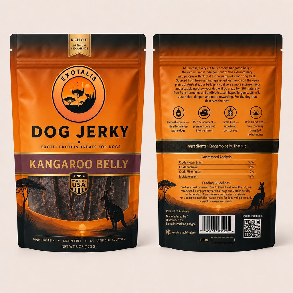 Kangaroo Belly Jerky Treats