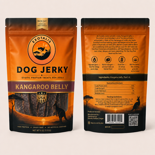 Kangaroo Belly Jerky Treats